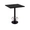 Holland Bar Stool Co 42" 214 Black Table, 30" x 30" Square Top, Foot Ring 214-1642BW30SQFTRG - alternate 1